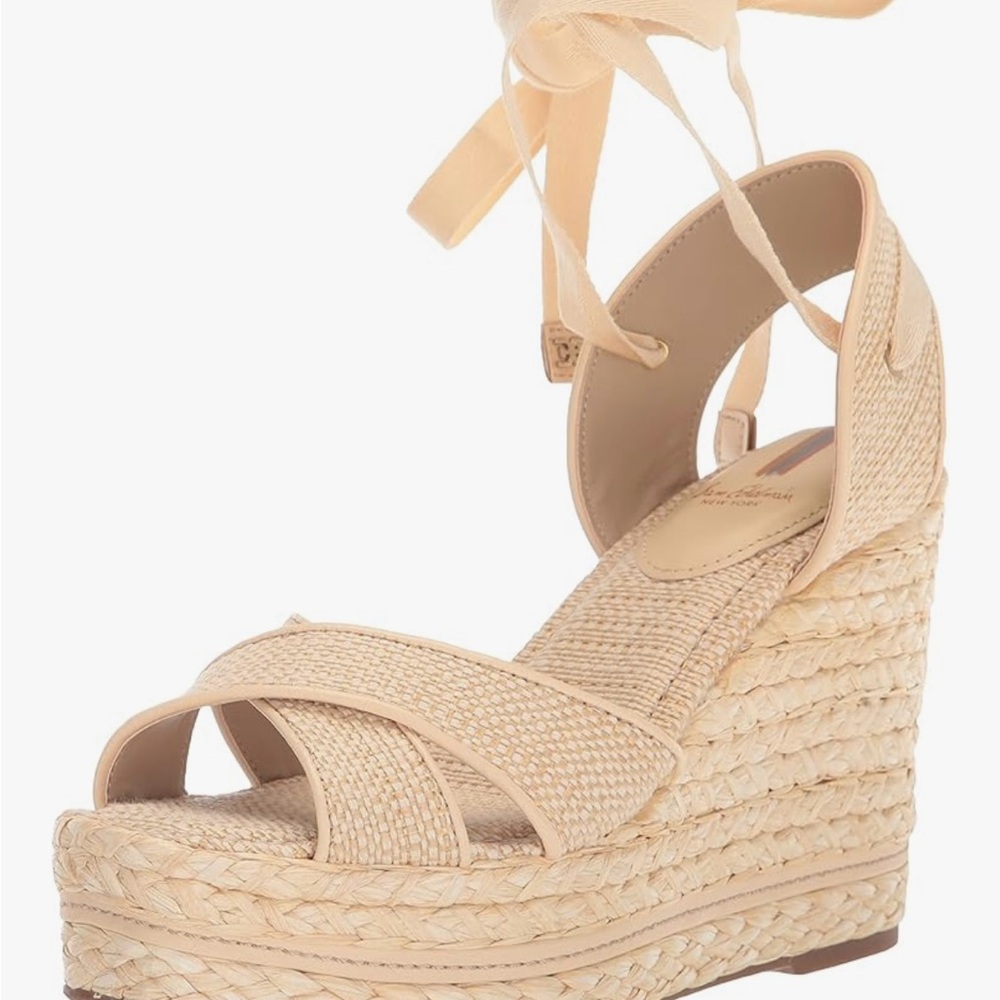 SALE🔥NEW Sam Edelman Cream Espadrille Wedges
